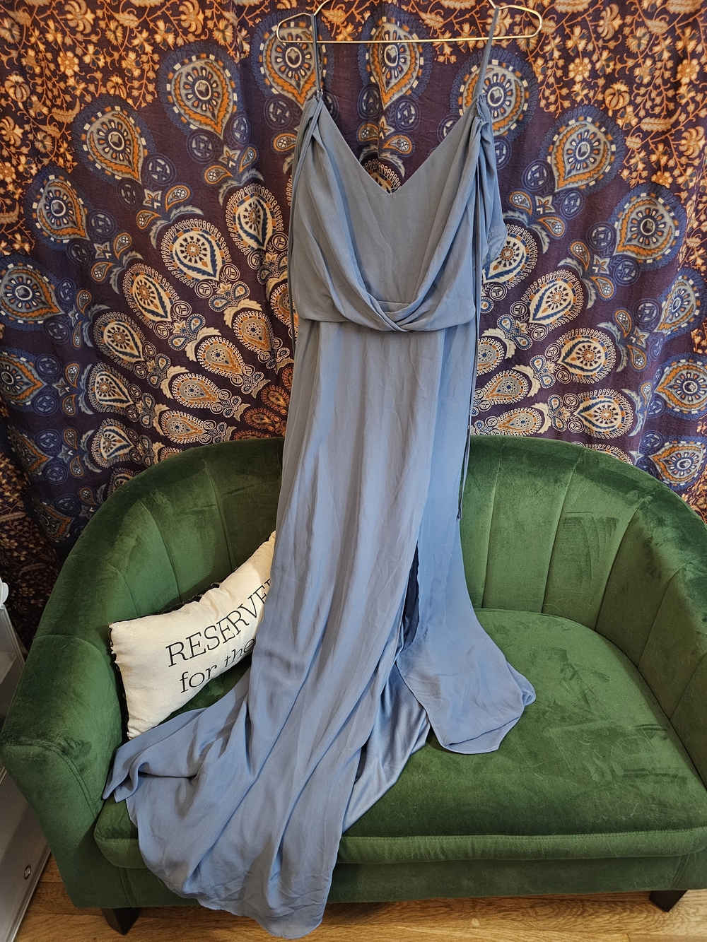 NEVER WORN Birdy Grey Violet Chiffon Dress in Color Twilight